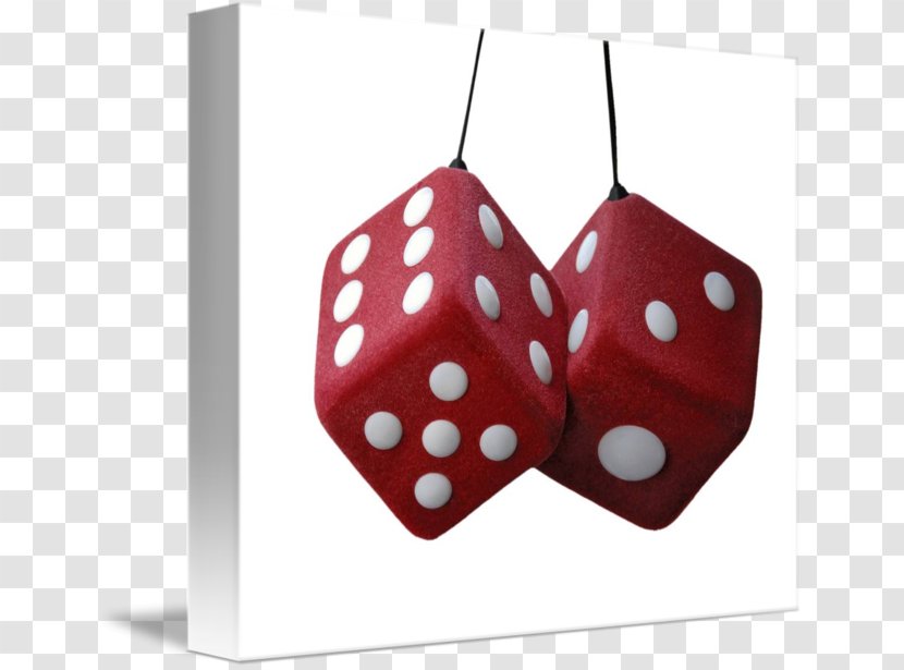 Fuzzy Dice Canvas Print Art - Red Transparent PNG