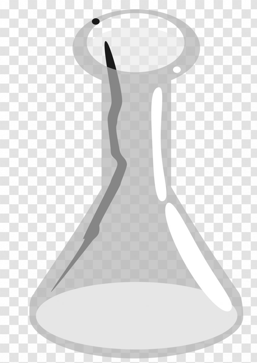 Line Art Clip - Erlenmeyer Flask Transparent PNG