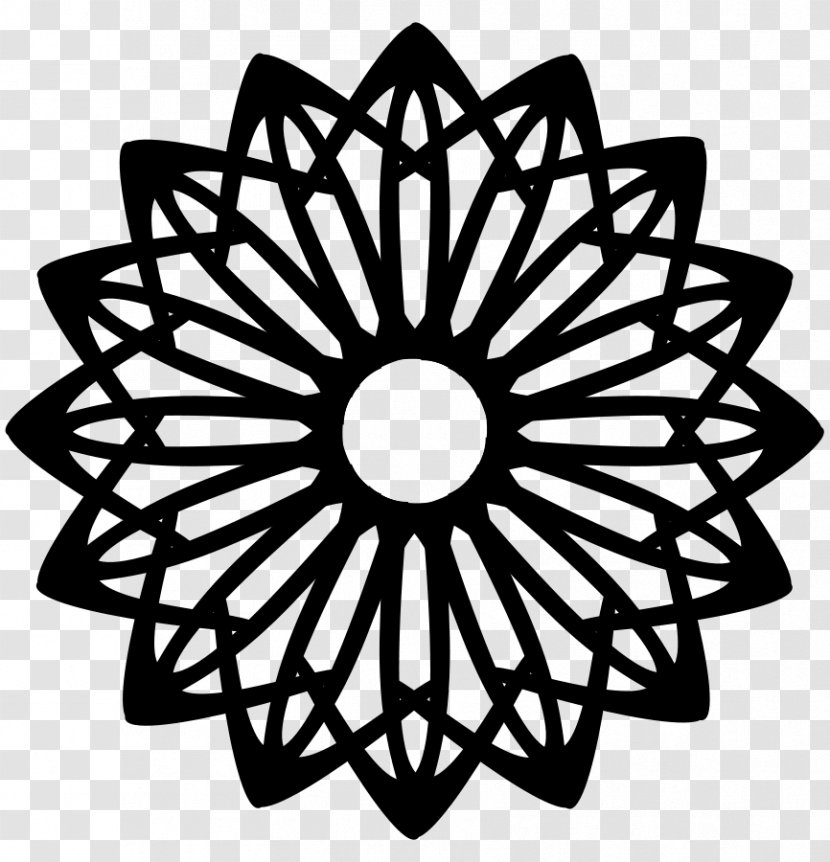 Islamic Geometric Patterns Architecture Art - Monochrome - Islam Transparent PNG