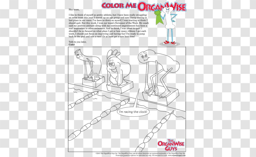 Coloring Book Child The OrganWise Guys Paper - Watercolor Transparent PNG