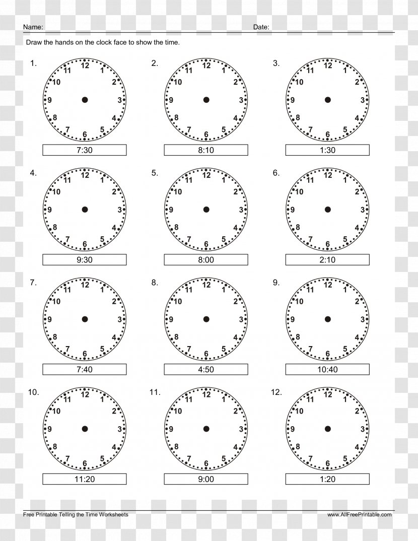 Clock Face Hour First Grade Education - School Transparent PNG