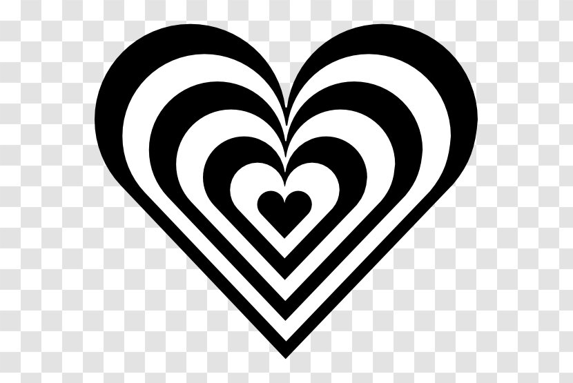 Heart Black And White Clip Art - Silhouette - Tattoo Clipart Transparent PNG