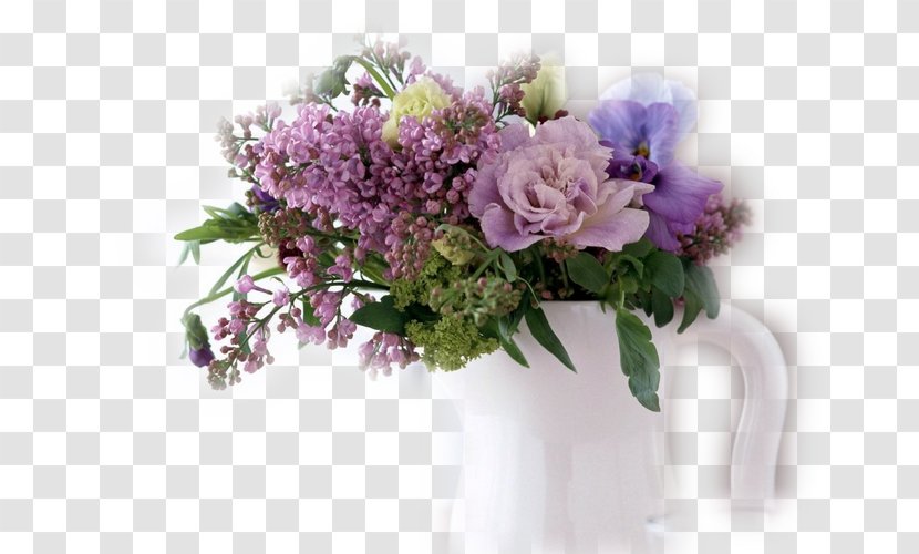 Flower Bouquet Cut Flowers Lilac Floral Design - Vase Transparent PNG