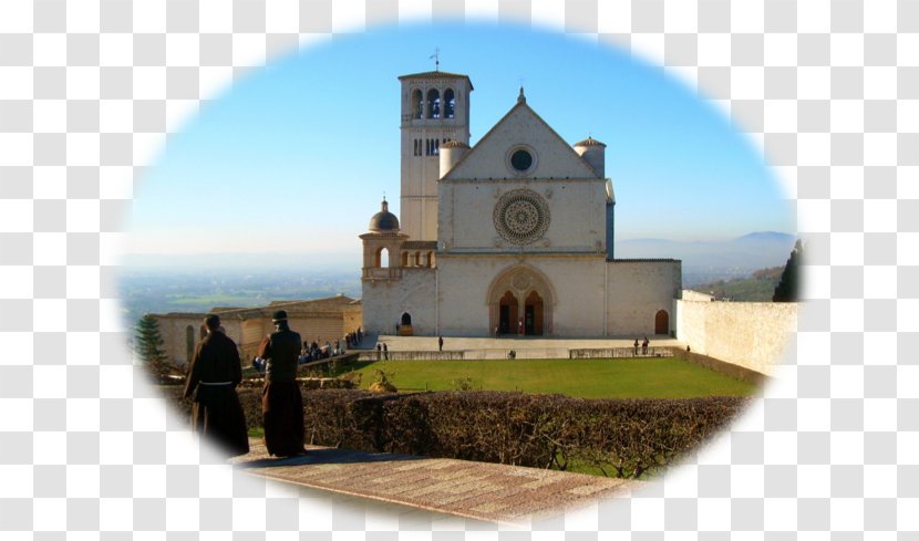 Basilica Of Saint Francis Assisi Medieval Architecture Middle Ages Facade Historic Site Transparent PNG