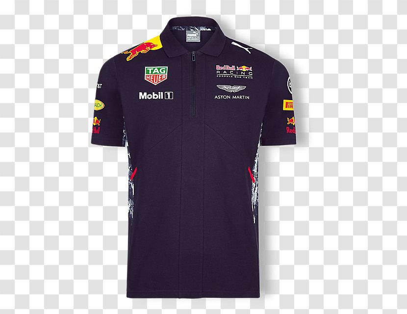 Red Bull Racing Team 2017 Formula One World Championship T-shirt Polo Shirt - Active Transparent PNG