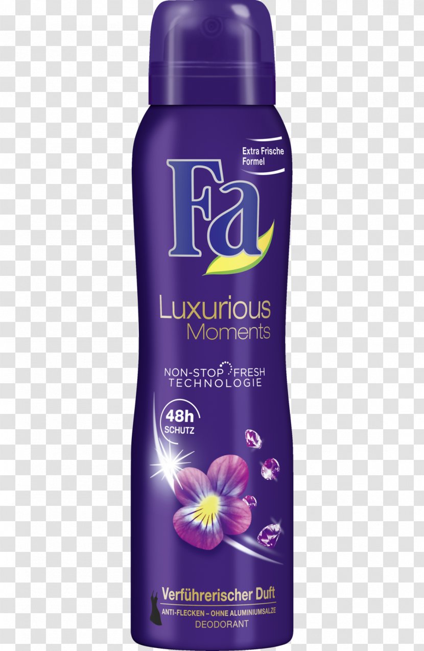 Deodorant Fa Shower Gel Lotion Aerosol Spray - De - Faísca Transparent PNG