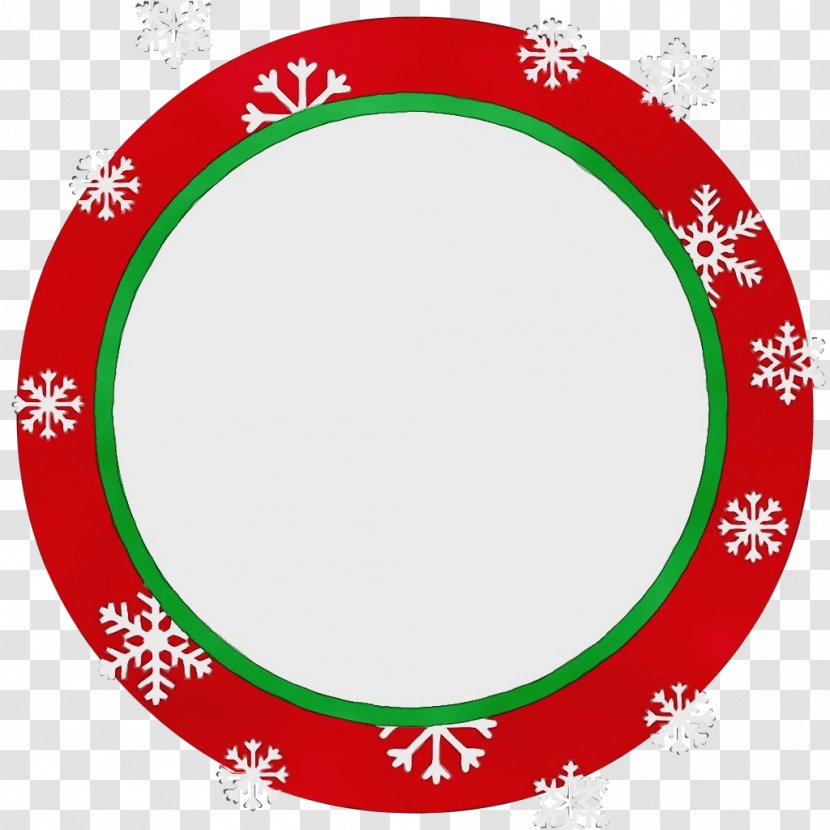 Christmas Circle Frame - Tree - Snowflake Picture Transparent PNG
