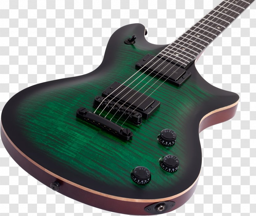 Bass Guitar Electric Schecter Research Green - Tree Transparent PNG