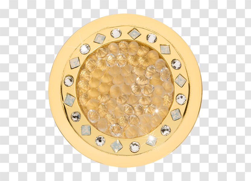 Coin Earring Gold Swarovski AG Transparent PNG