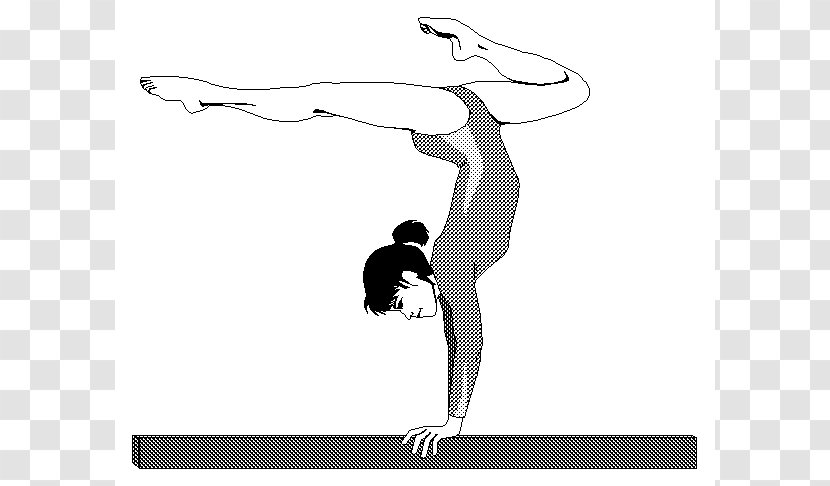 Artistic Gymnastics Floor Clip Art - Silhouette - Image Transparent PNG