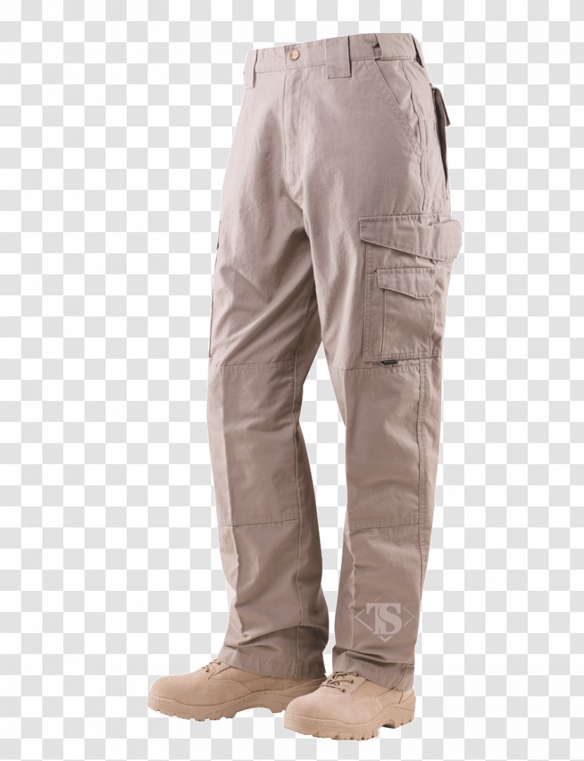 Tactical Pants TRU-SPEC Cargo Pocket - Beige - Zipper Transparent PNG