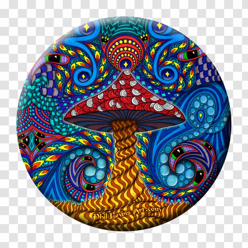 Psychedelic Art Phil Lewis - Studio & Gallery Drawing PsychedeliaMushroom Transparent PNG