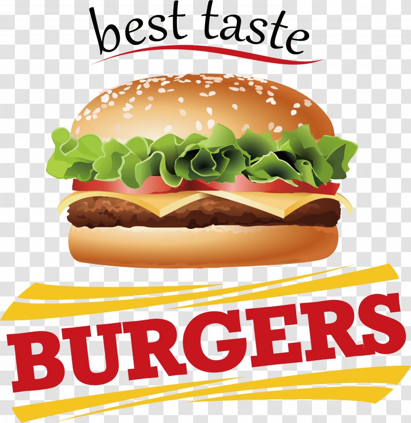 Hamburger Hot Dog Fast Food French Fries - Veggie Burger - King Posters Transparent PNG