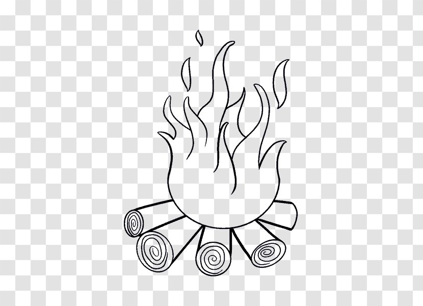 Drawing Fire Painting Sketch - Tree Transparent PNG