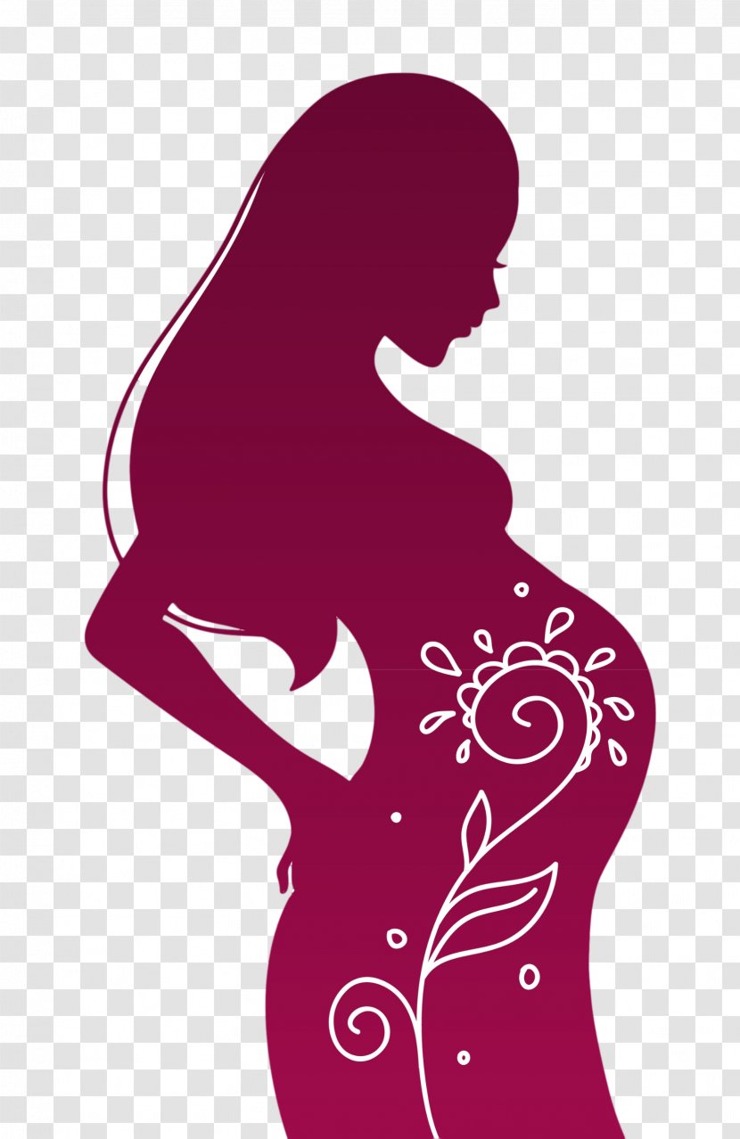 Pregnancy Cartoon Royalty-free - Purple Transparent PNG