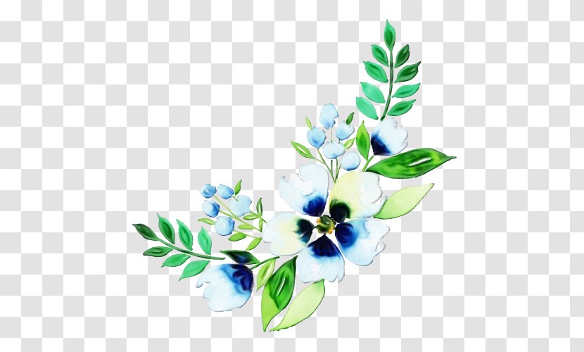 Flower Blue Plant Leaf Clip Art - Flowering - Petal Transparent PNG