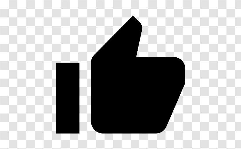 Like Button - Text - Blackandwhite Hand Transparent PNG