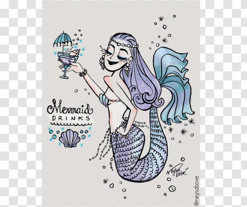 Mermaid Visual Arts Painting - Cartoon Transparent PNG