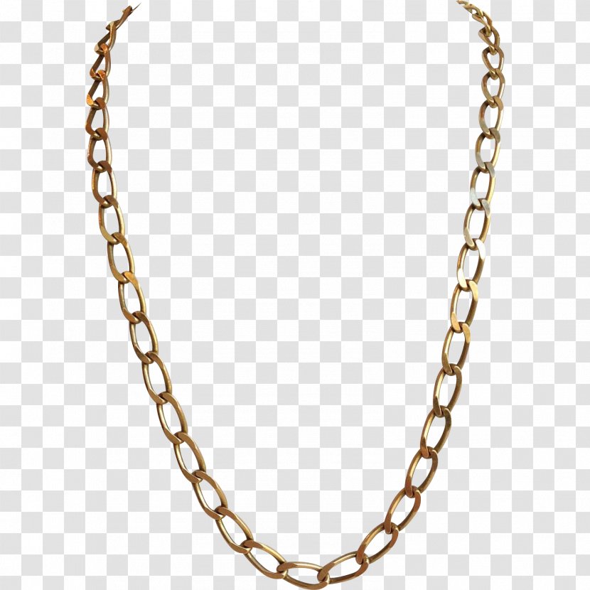 Figaro Chain Necklace Colored Gold - Sterling Silver Transparent PNG