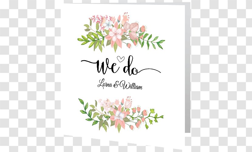 Floral Design Wedding Invitation Flower Bouquet Greeting & Note Cards - Picture Frame - 2017 Card Transparent PNG