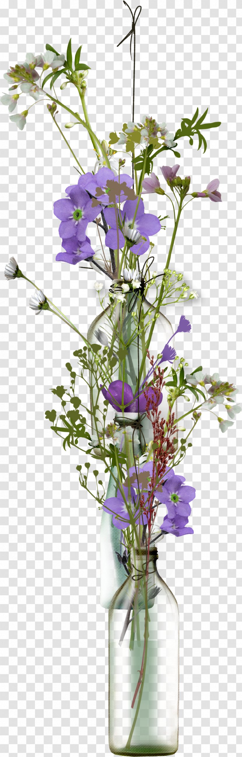 Vase Flower Glass - Ikebana - Transparent Of Flowers Transparent PNG