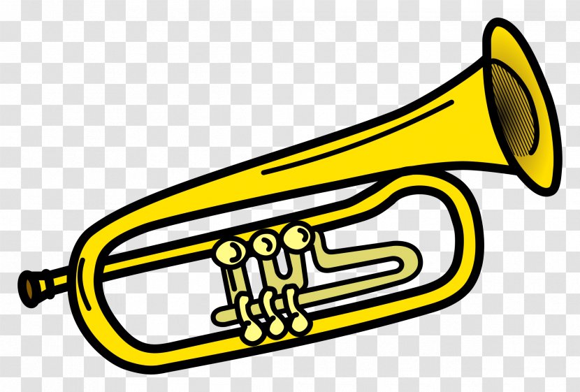 Trumpet Brass Instrument Clip Art - Silhouette - Cliparts Transparent PNG