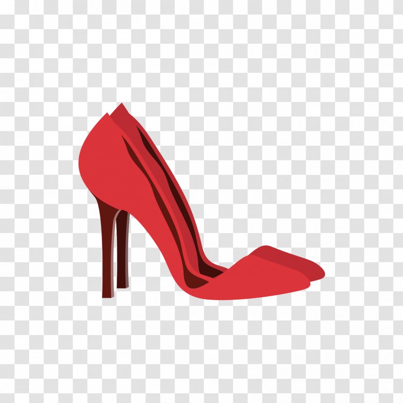 T-shirt High-heeled Footwear Sr Pato Shoe - Outdoor - A Pair Of Red High Heels Transparent PNG