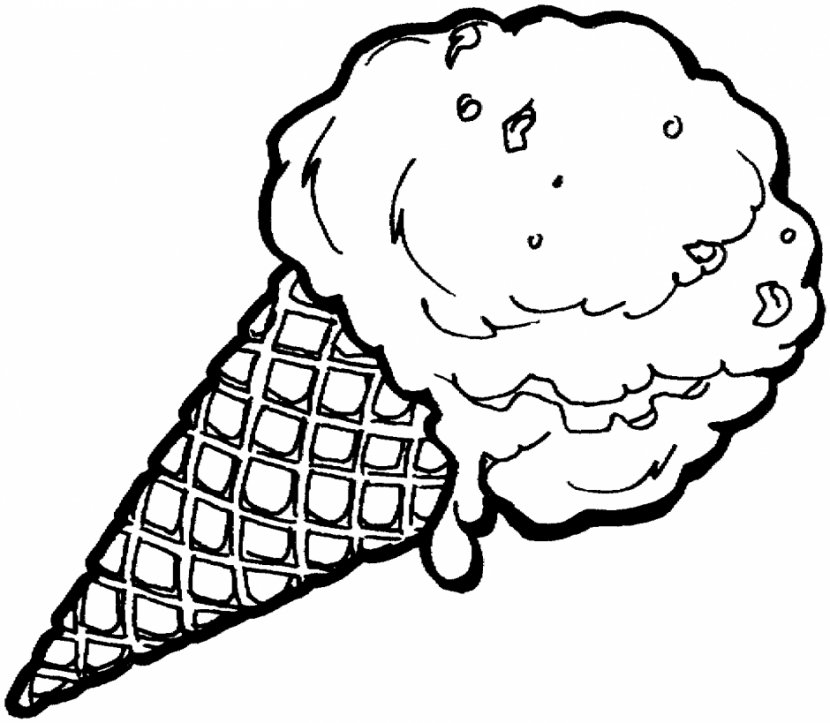 Ice Cream Cones Banana Split Sundae - Dessert - Create Your Own Coloring Book Transparent PNG