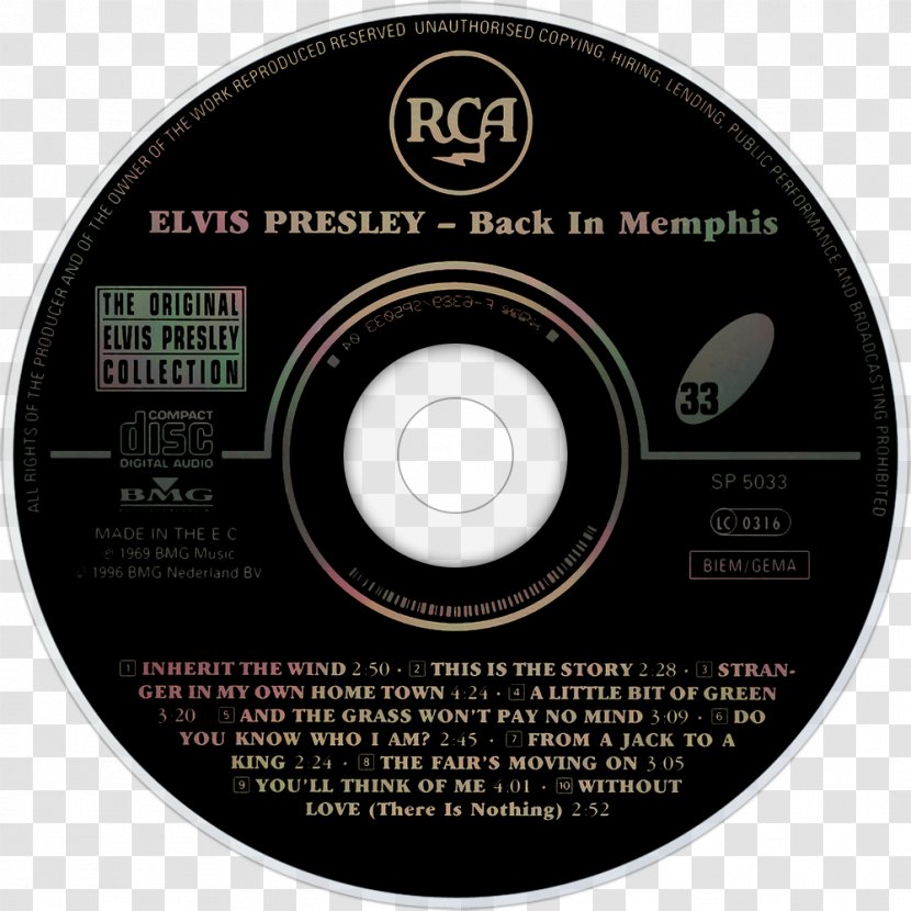 Compact Disc Elvis Presley: 50,000,000 Fans Can't Be Wrong From Memphis To Vegas/From Vegas Elvis' Golden Records Album - Tree - Elv1s Transparent PNG
