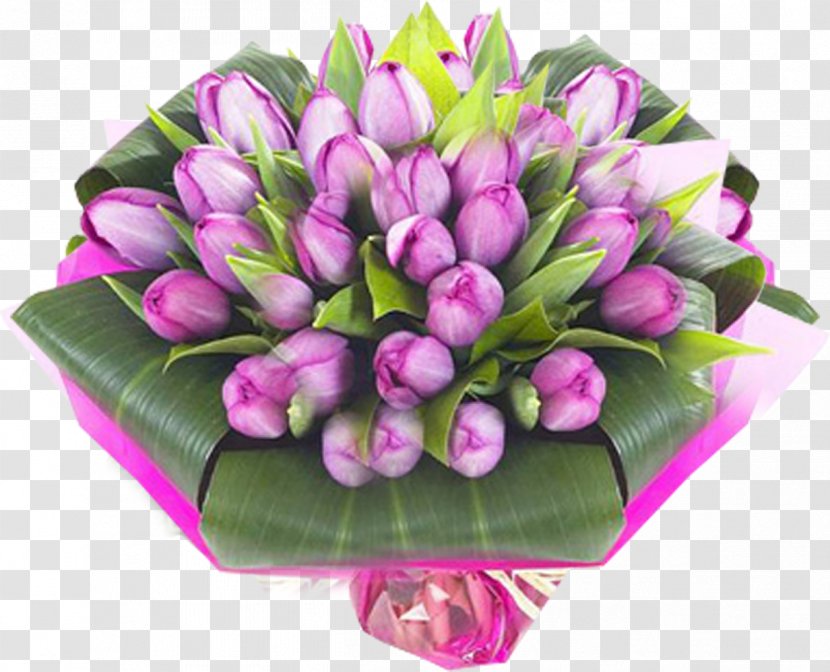 Tulip Buchete.ro Flower Bouquet Cut Flowers - Lily Family - Purple Tulips Transparent PNG