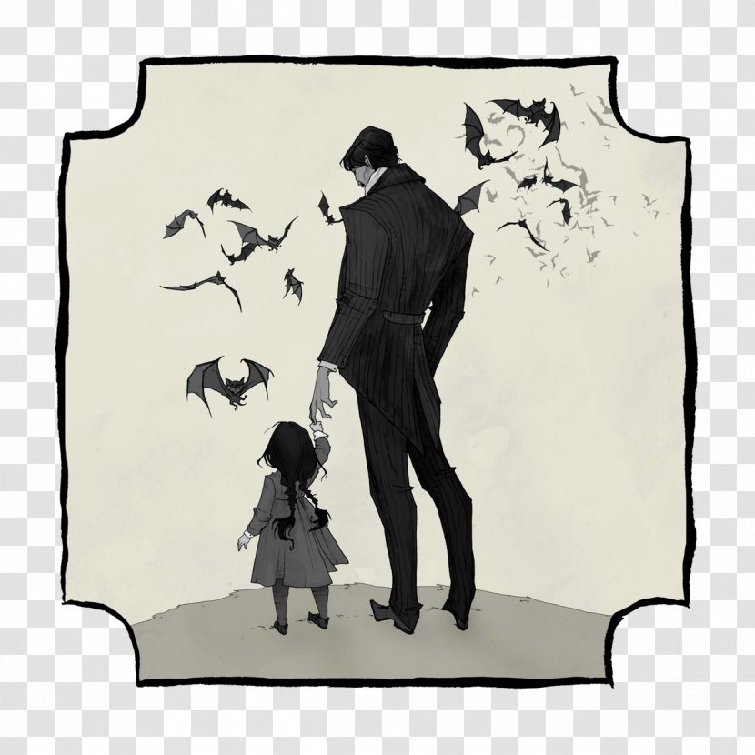 Drawing The Pybus Family Illustrator Black Phillip - Addams Transparent PNG