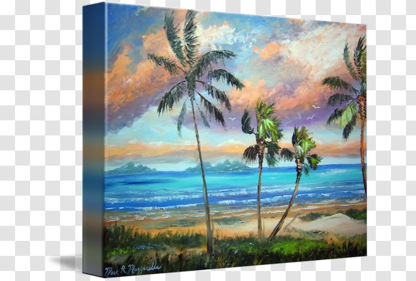 Tropical Islands Resort Painting Shore Art Beach - Oil Paint - Island Transparent PNG