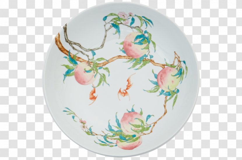 Porcelain Plate Mottahedeh & Company Bowl Antique - Optical Illusion - Plum Blossom Pattern Transparent PNG