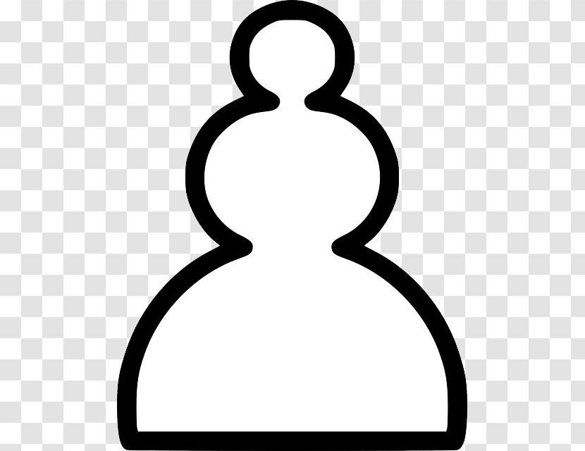 White And Black In Chess Pawn Piece Transparent PNG