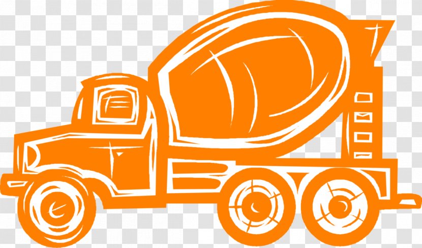 Cement Mixers Concrete Truck Heavy Machinery - Motor Vehicle Transparent PNG