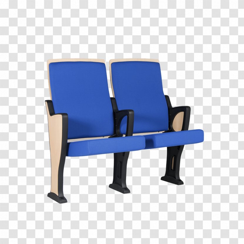 Chair Plastic Cobalt Blue Armrest - Outdoor Furniture Transparent PNG