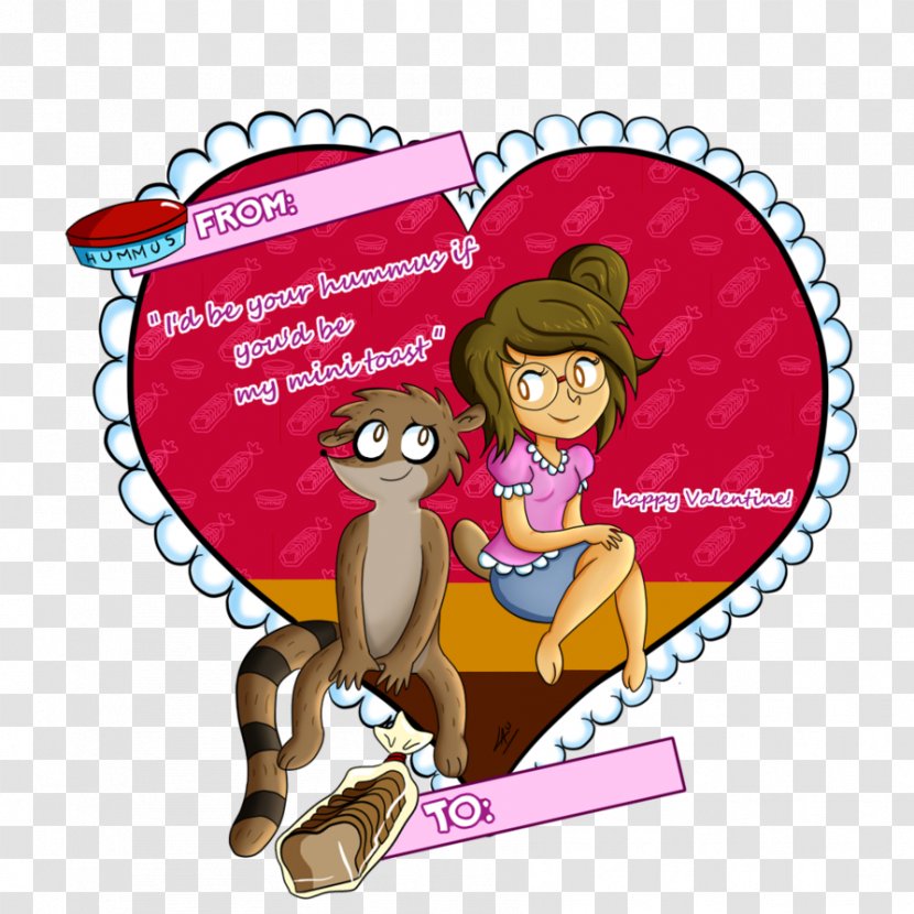 Mordecai Rigby Valentine's Day DeviantArt - Tree - Valentines Card Transparent PNG