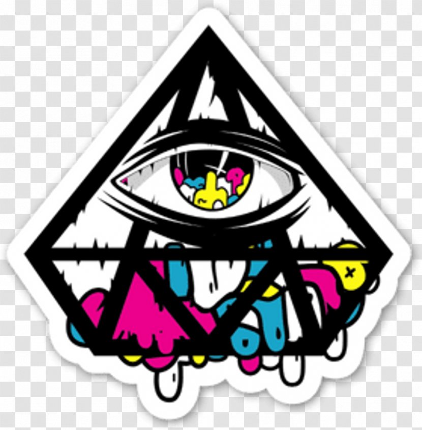 Sticker Triangle Line Art Transparent PNG