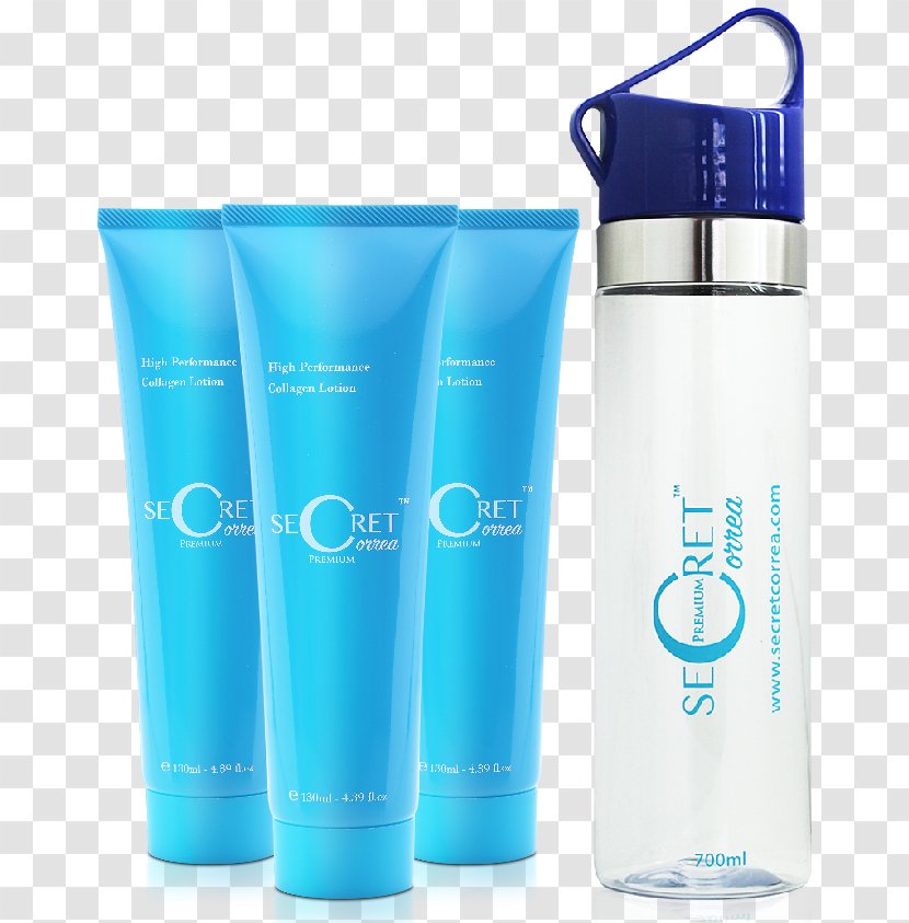 Lotion Water Bottles Plastic Bottle - Cream Transparent PNG