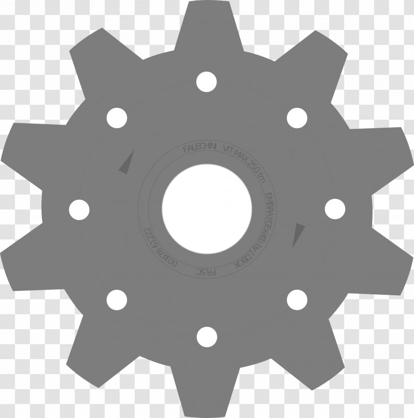 Black Gear Clip Art - Gears Transparent PNG