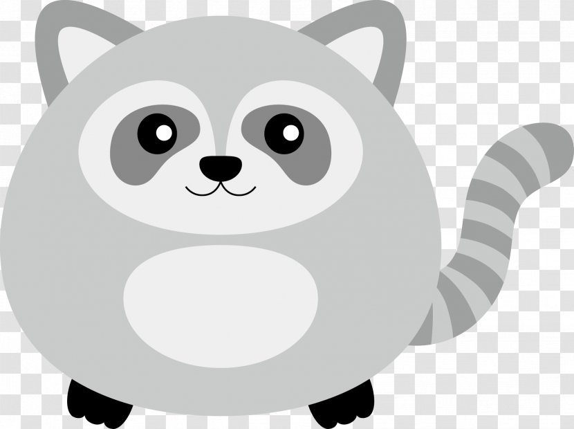 Whiskers Cartoon Illustration - Bear - Raccoon Vector Transparent PNG
