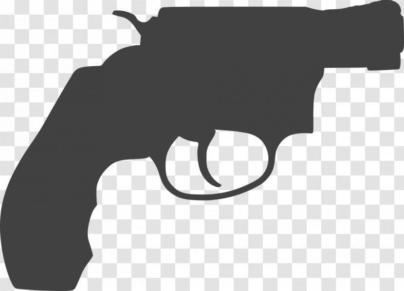Revolver Silhouette Firearm Pistol Gun Transparent PNG
