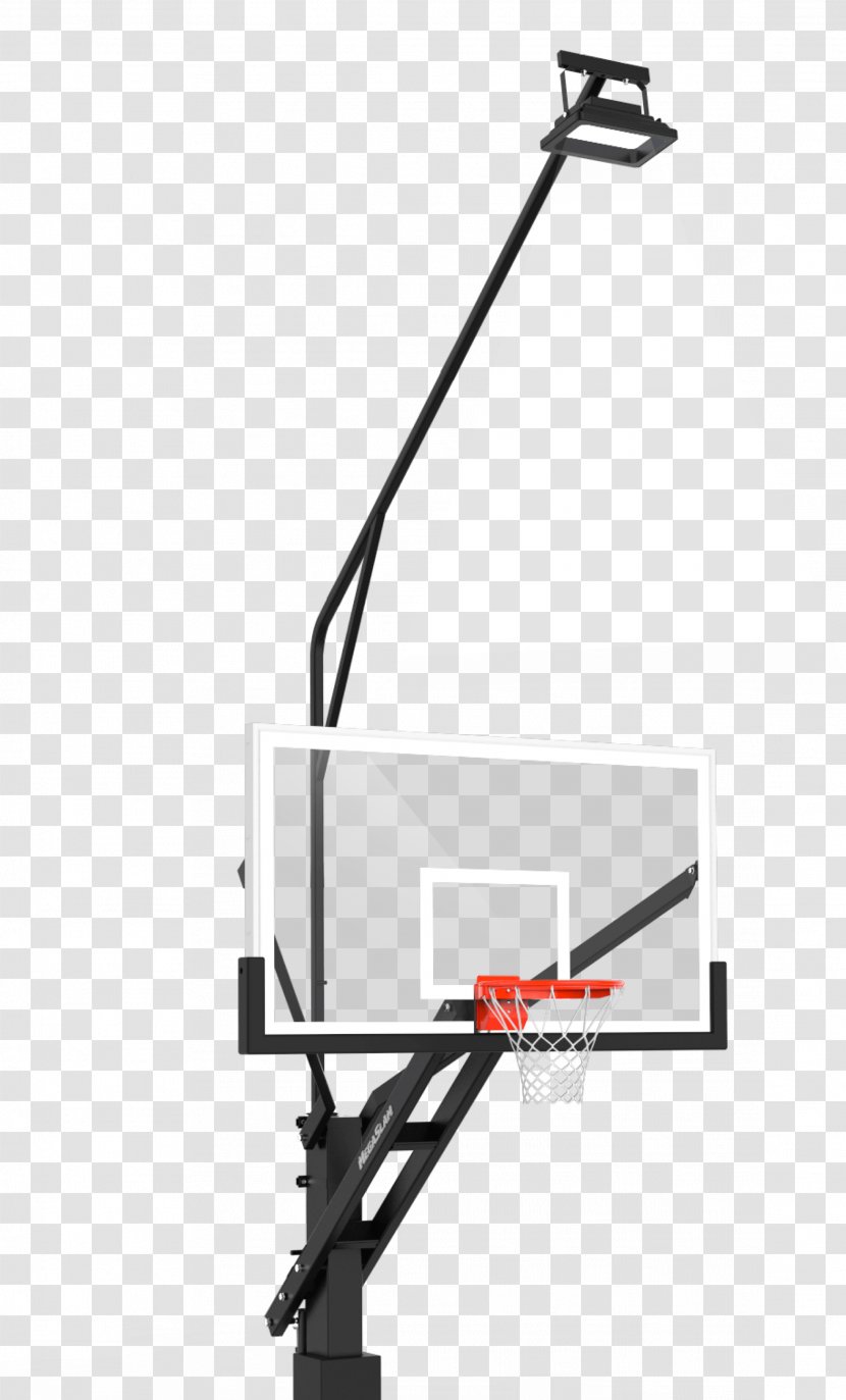 Basketball Backboard Canestro Breakaway Rim Slam Dunk - Lighted Court Markings Transparent PNG