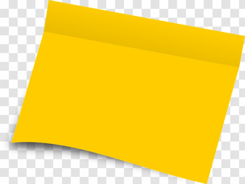 Post-it Note Paper Clip Art - Pen - Combination Of Yellow And Black Transparent PNG