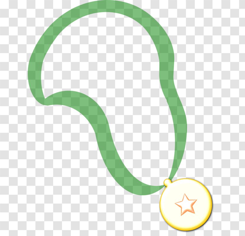 Gold Medal Olympic Clip Art - Green - Clipart Transparent PNG