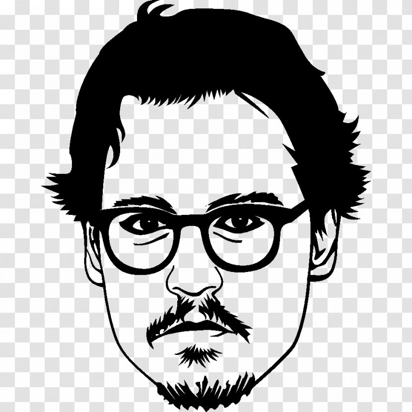Coloring Book Drawing Celebrity Film Producer - Watercolor - Johnny Depp Transparent PNG