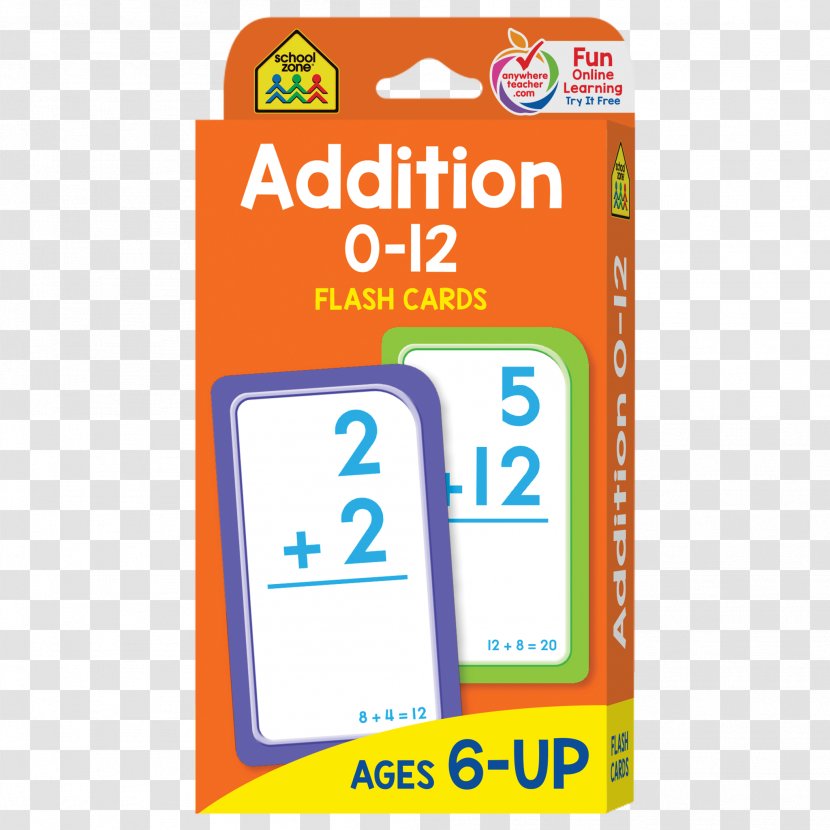 School Zone Addition 0-12 Flash Cards Educational Mathematics Mobile Phone Accessories - Text Messaging - Problems Transparent PNG