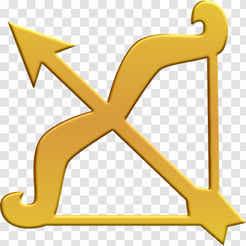 Signs Icon Zodiac Icon Sagittarius Arch And Arrow Symbol Icon Transparent PNG