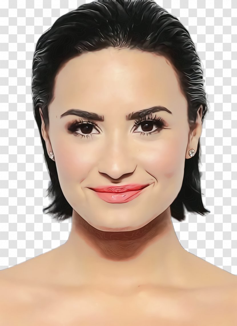Summer Watercolor - Demi Lovato - Photo Shoot Eye Liner Transparent PNG
