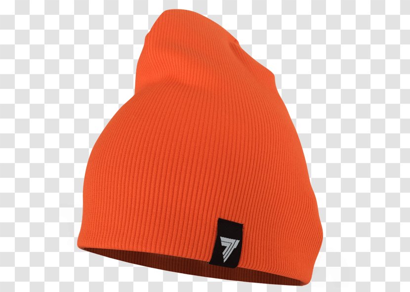 Beanie Knit Cap Hat Fullcap - Orange Transparent PNG